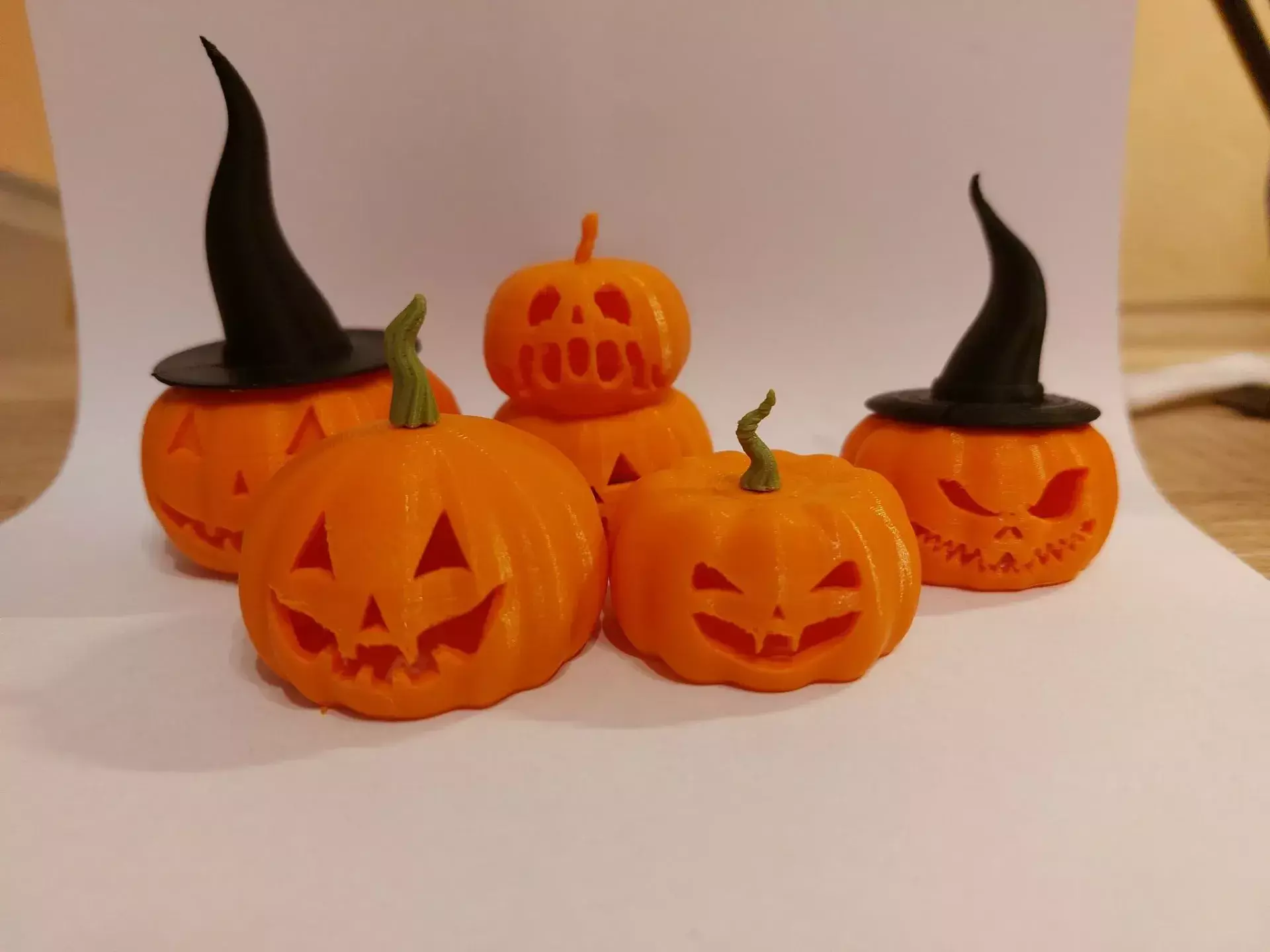 Jack O Lantern Pumpkin STL 3D print model_3