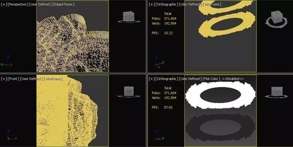 Ceiling and Wall Molding 3D Models Decorative Pack of 8 3D model_12