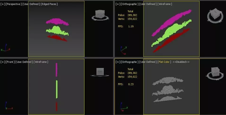 Ceiling and Wall Molding 3D Models Decorative Pack of 8 3D model_5