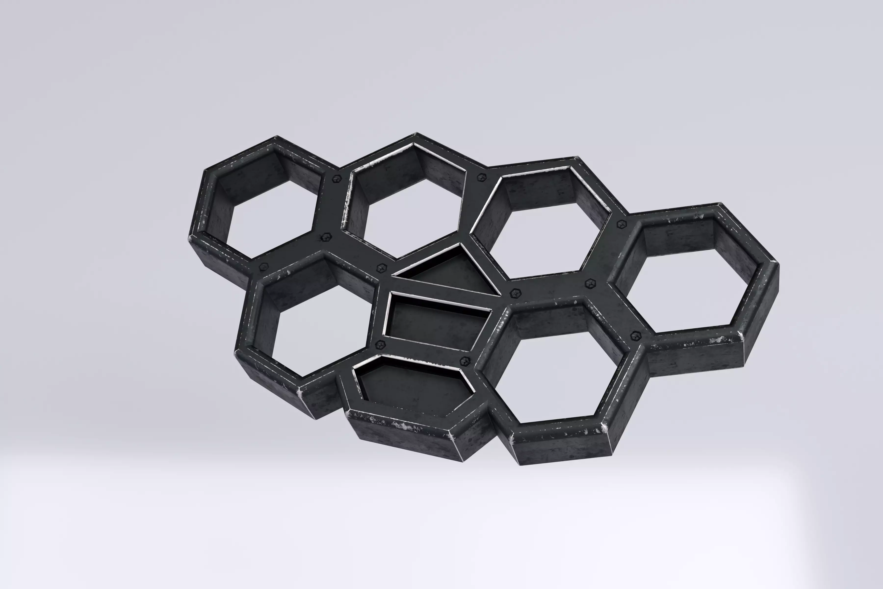 Brass Knuckle Low-poly 3D model_3