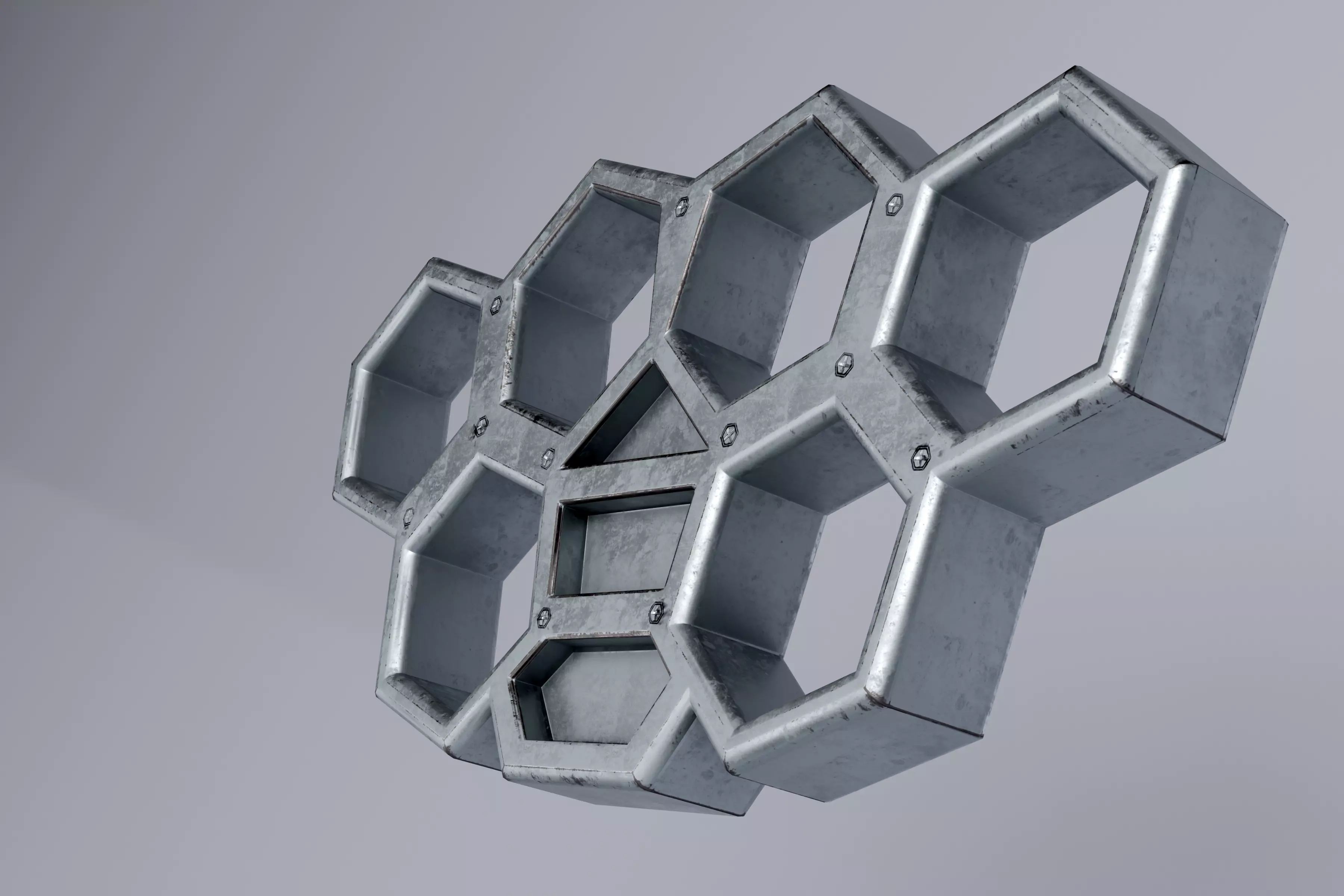Brass Knuckle Low-poly 3D model_4