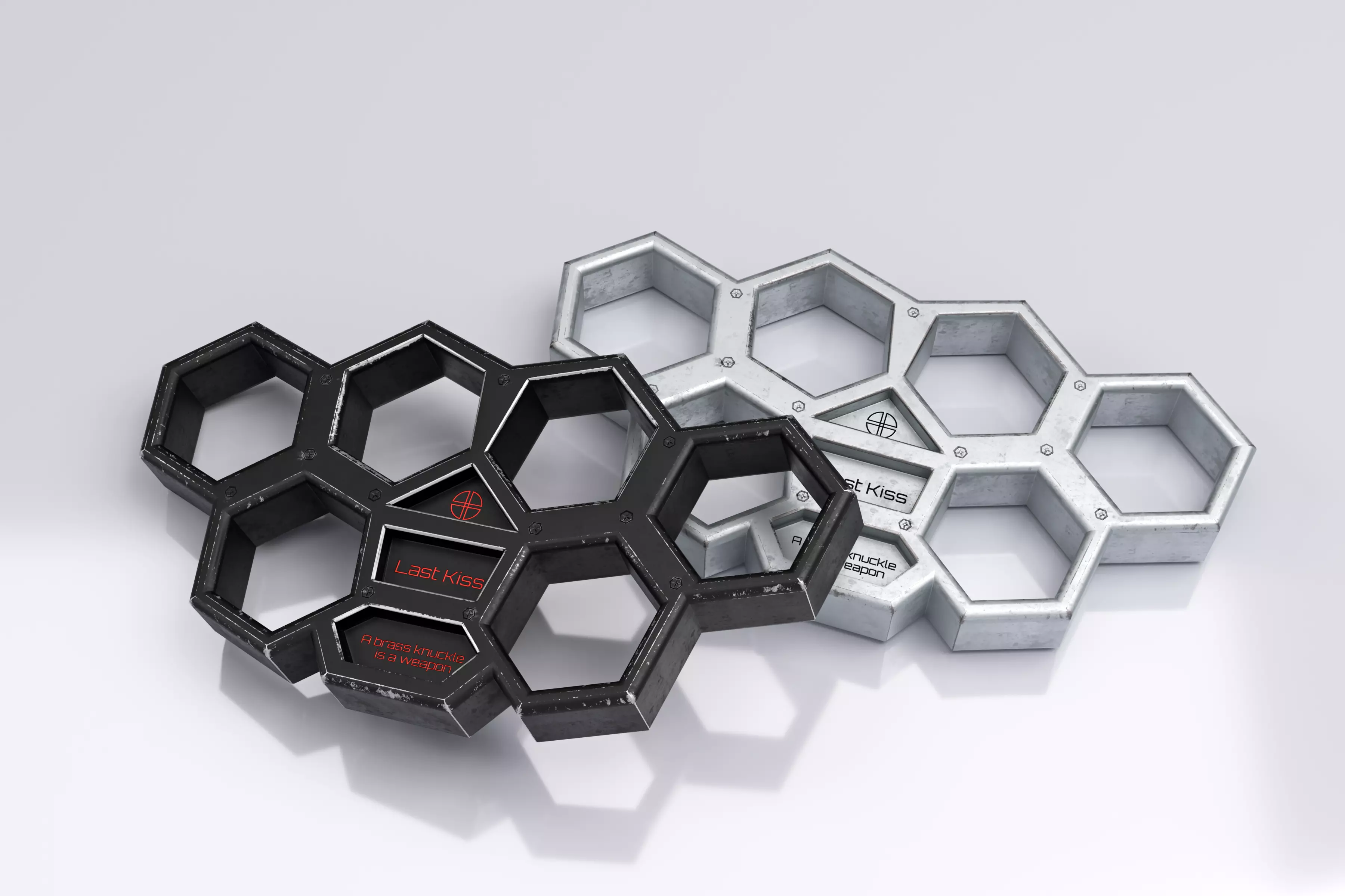 Brass Knuckle Low-poly 3D model_1