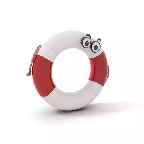 Playful Lifebuoy model pack Low-poly 3D model