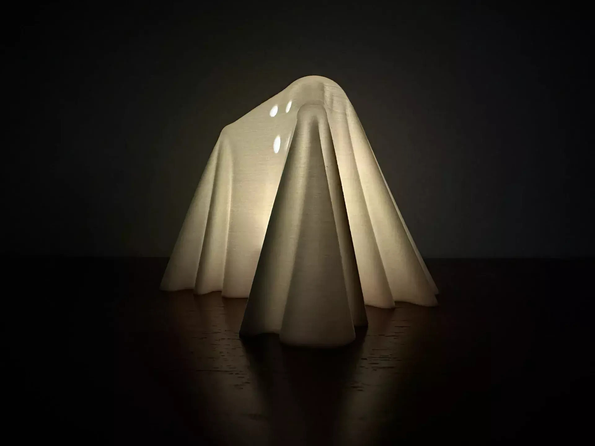 Ghost Lamp Cover STL 3D print model_1