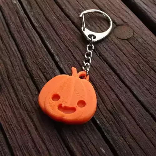 Cute Pumpkin Keychain STL  3D print model