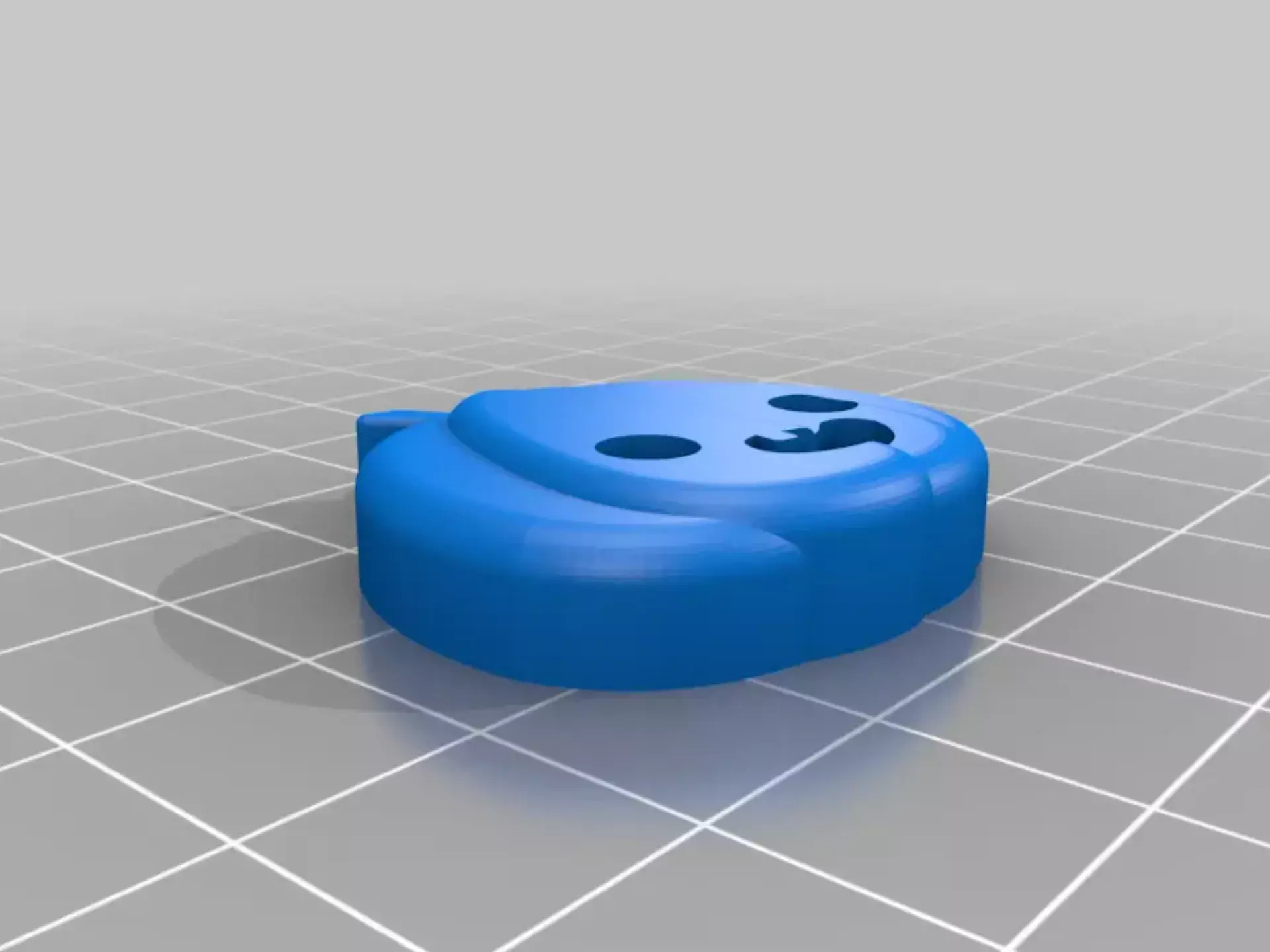 Cute Pumpkin Keychain STL  3D print model_2