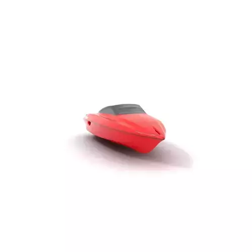 Sleek Red Speedboat model pack Low-poly 3D model