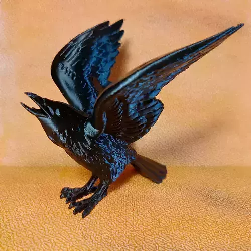 Halloween Raven STL