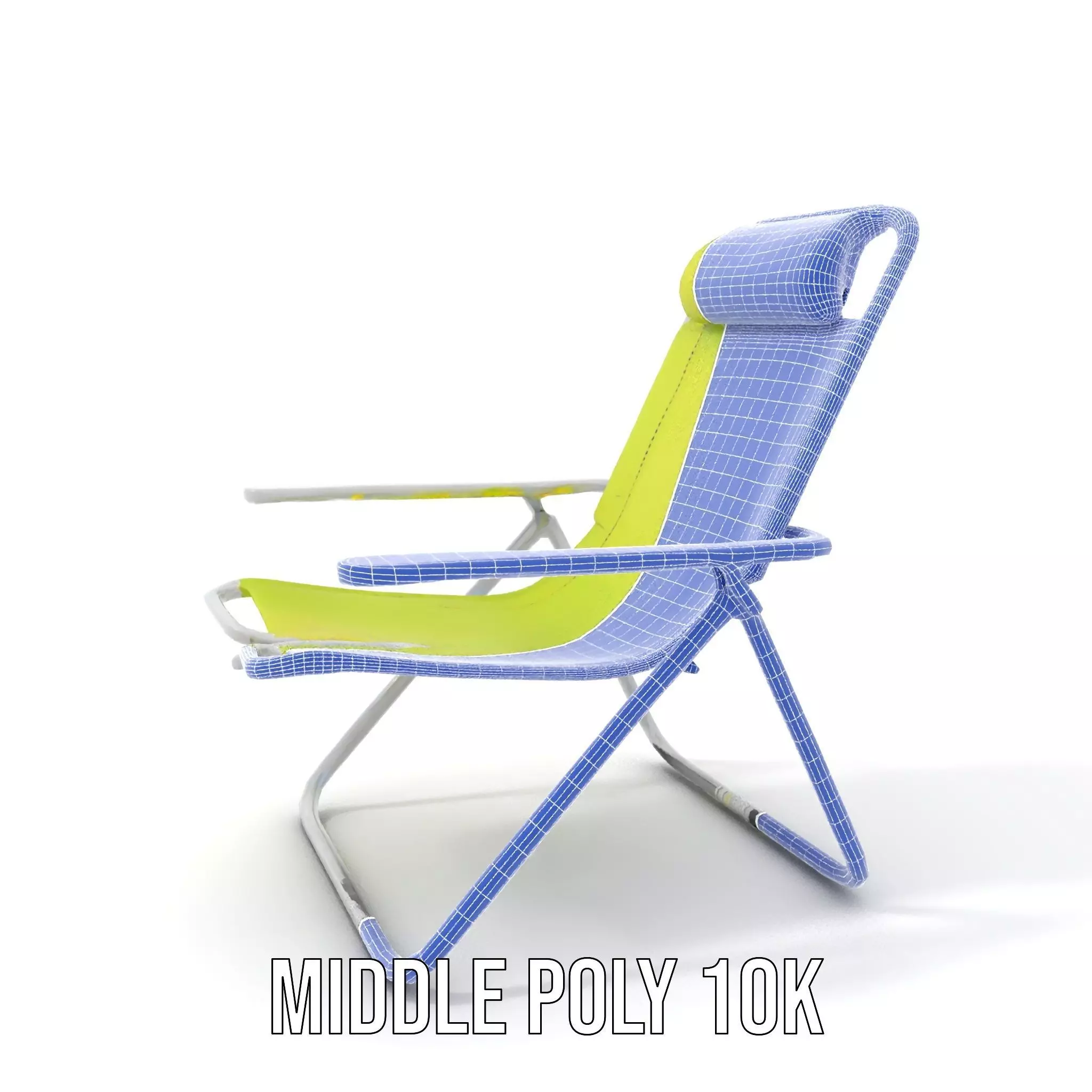 Lime Green Lounge Chair model pack Low-poly 3D model_12
