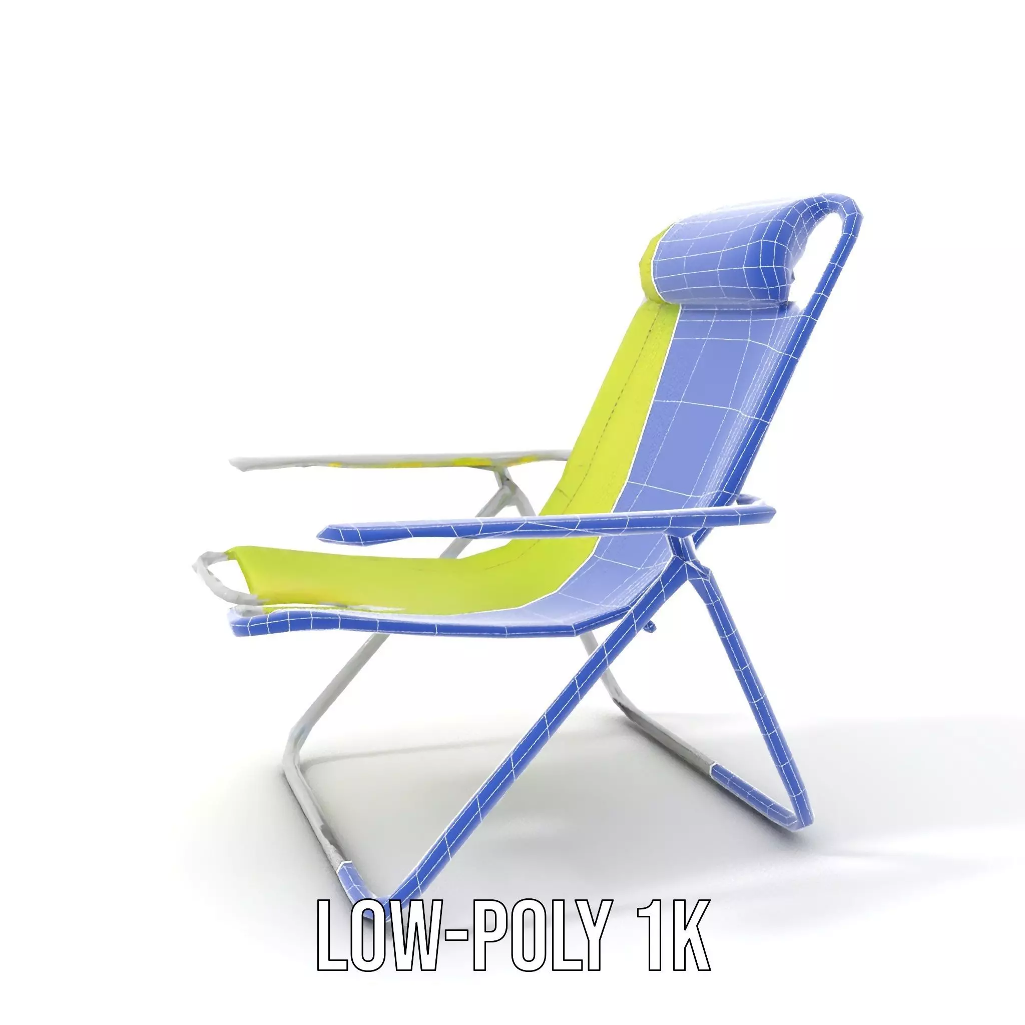 Lime Green Lounge Chair model pack Low-poly 3D model_10