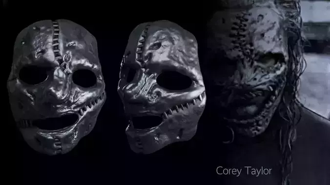 Corey Taylor Slipknot Mask 3D Print Model - Horror Mask STL