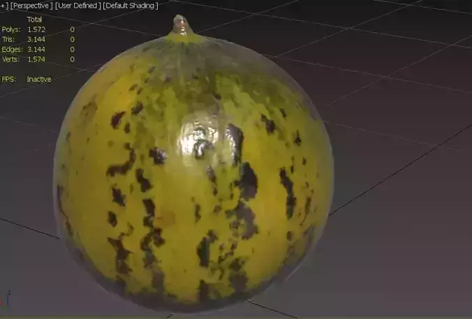 Melon M07 Low-poly 3D model 3