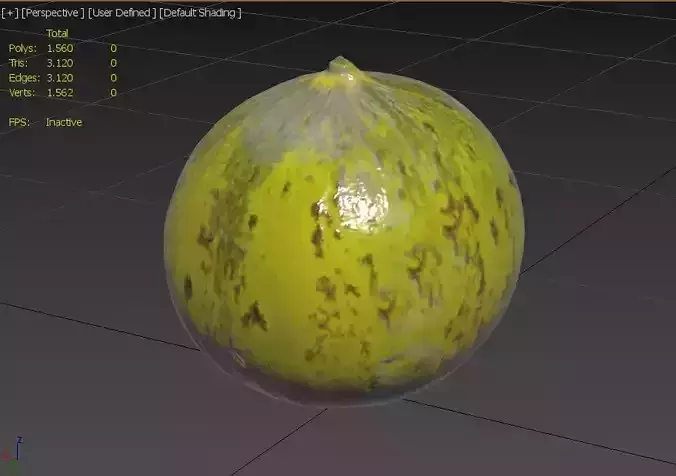 Melon M10 Low-poly 3D model 3