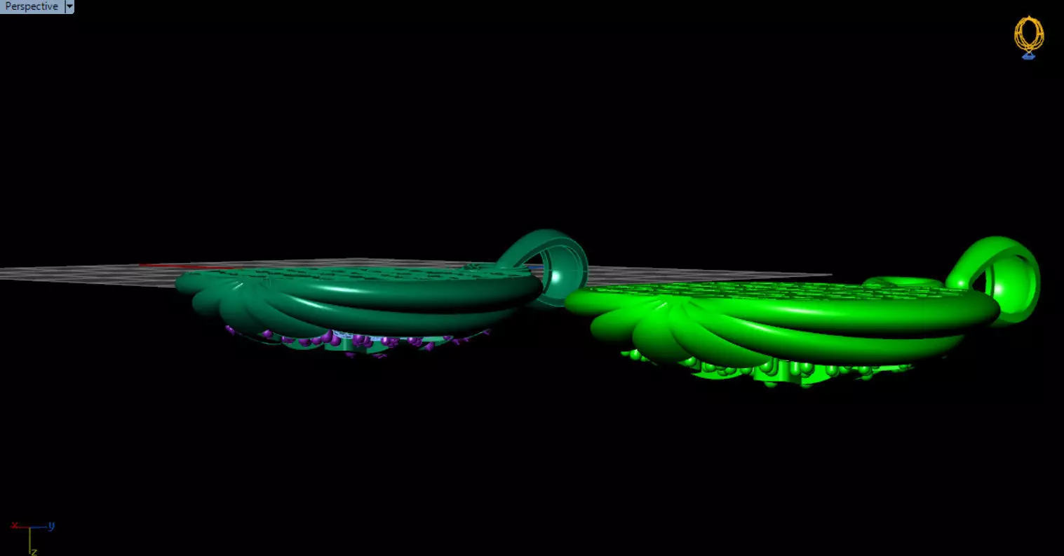 Paved Pumpkin Pendant for Halloween 3D print model_95