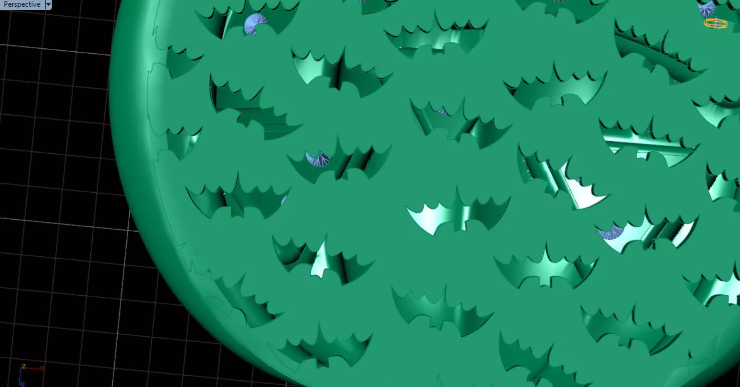 Paved Pumpkin Pendant for Halloween 3D print model_70