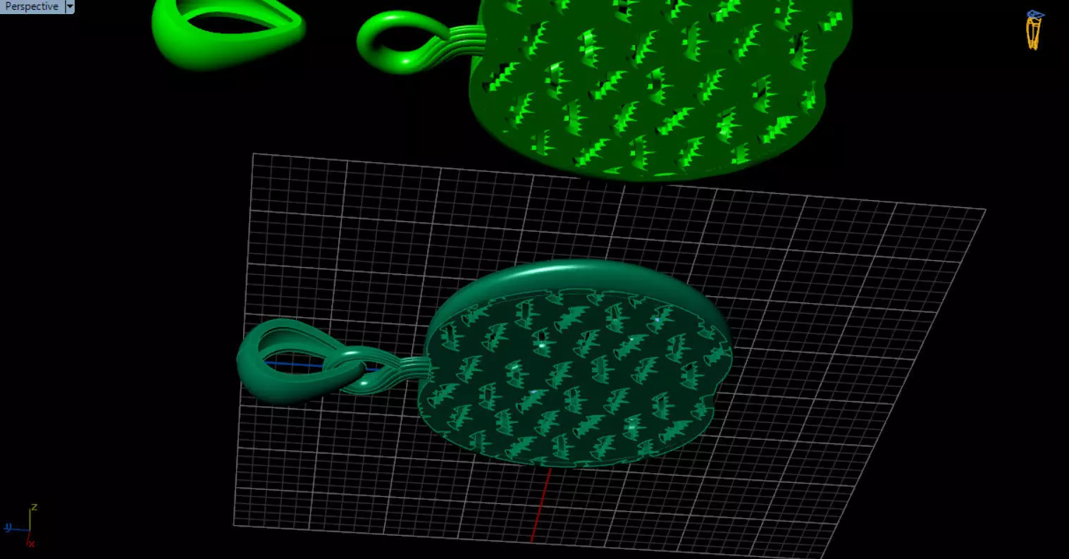 Paved Pumpkin Pendant for Halloween 3D print model_88