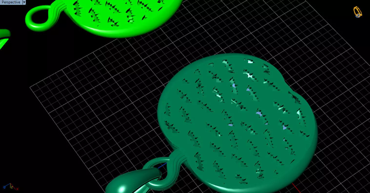 Paved Pumpkin Pendant for Halloween 3D print model_42