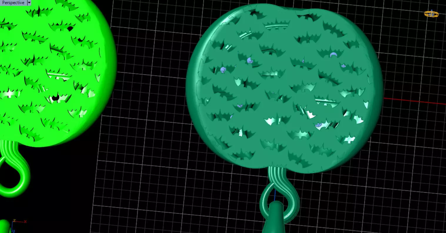 Paved Pumpkin Pendant for Halloween 3D print model_68