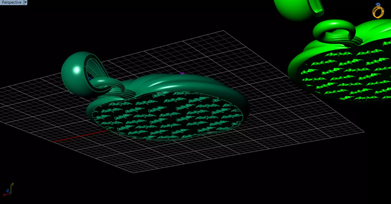 Paved Pumpkin Pendant for Halloween 3D print model_48