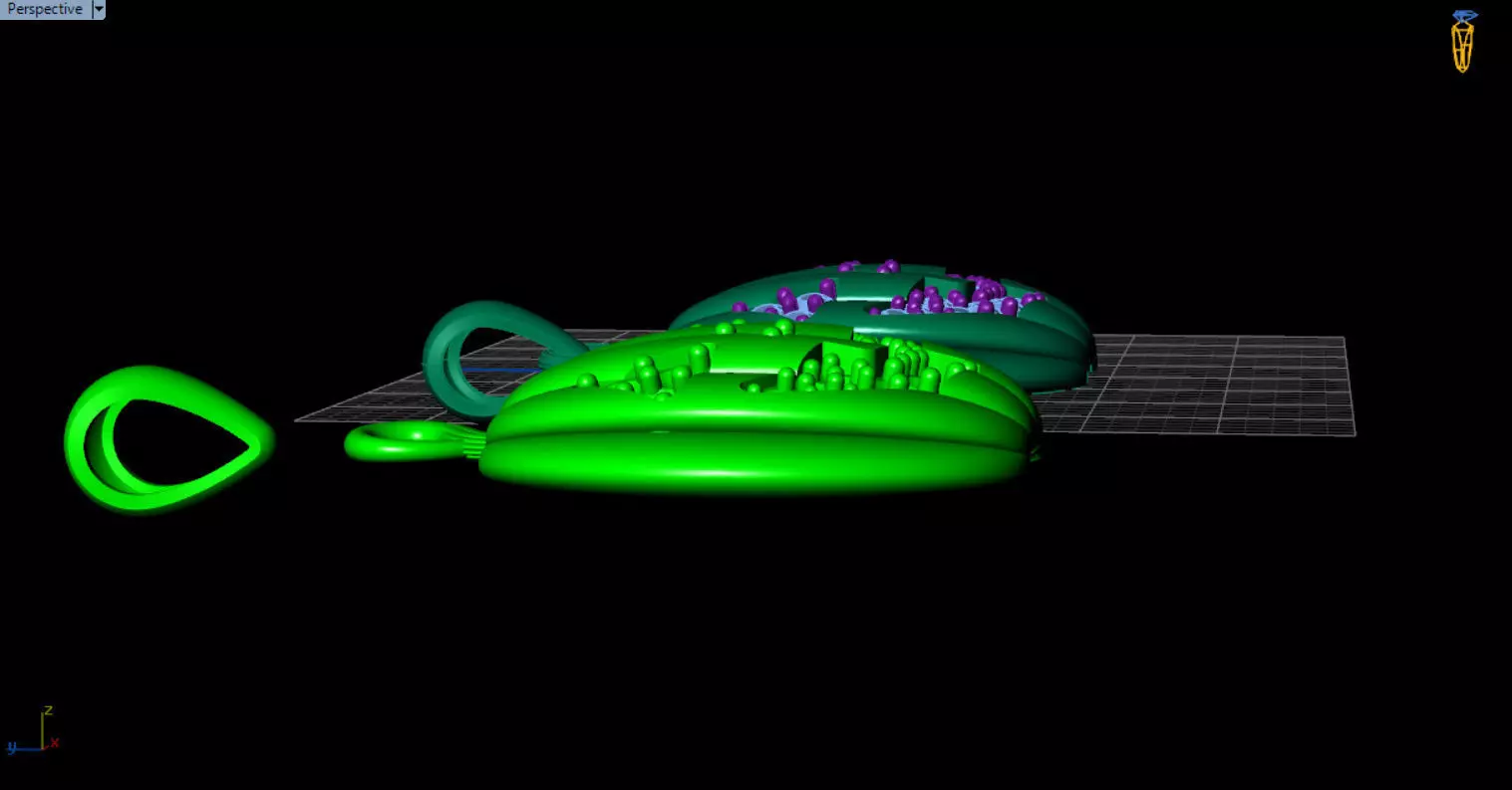 Paved Pumpkin Pendant for Halloween 3D print model_85