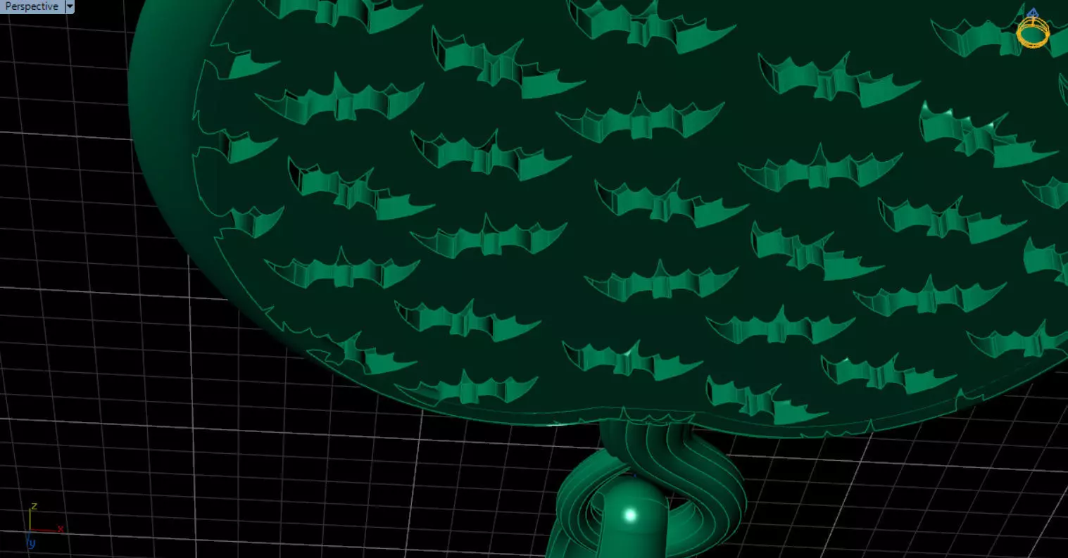 Paved Pumpkin Pendant for Halloween 3D print model_75