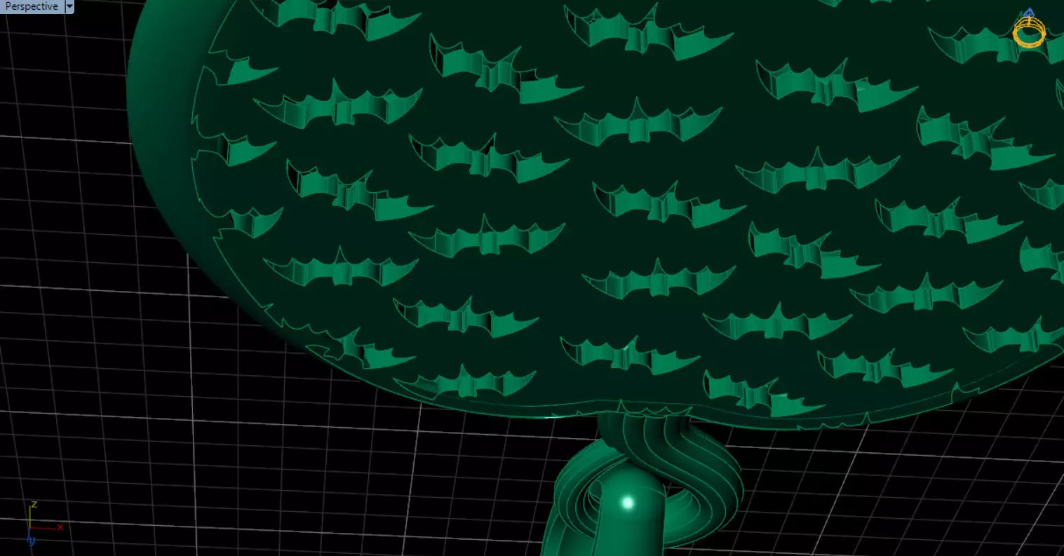 Paved Pumpkin Pendant for Halloween 3D print model_72