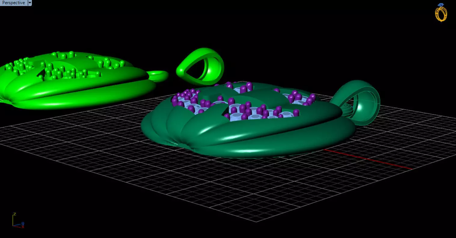 Paved Pumpkin Pendant for Halloween 3D print model_31