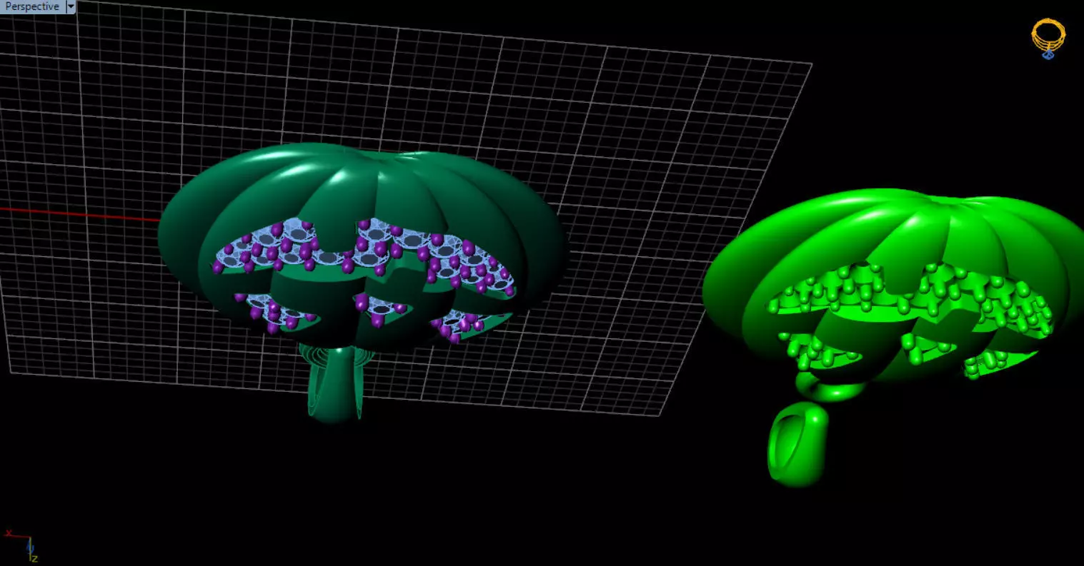 Paved Pumpkin Pendant for Halloween 3D print model_101