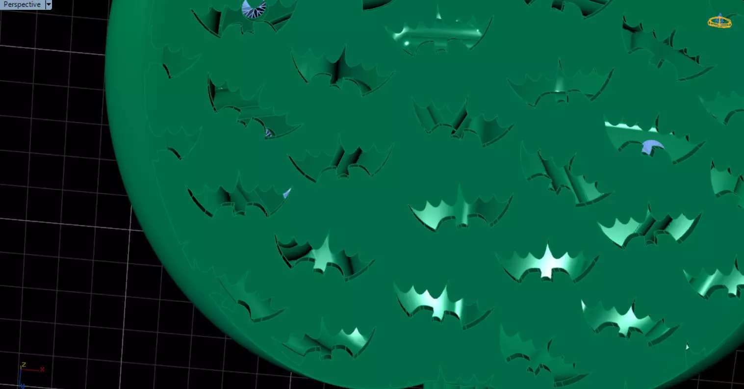 Paved Pumpkin Pendant for Halloween 3D print model_74