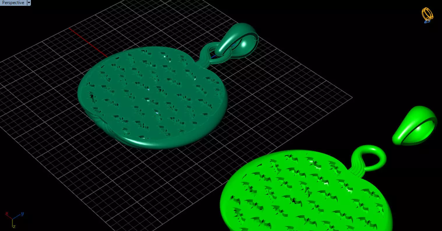 Paved Pumpkin Pendant for Halloween 3D print model_97