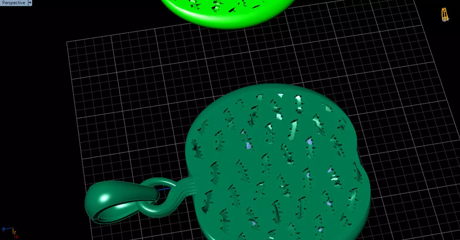 Paved Pumpkin Pendant for Halloween 3D print model_39