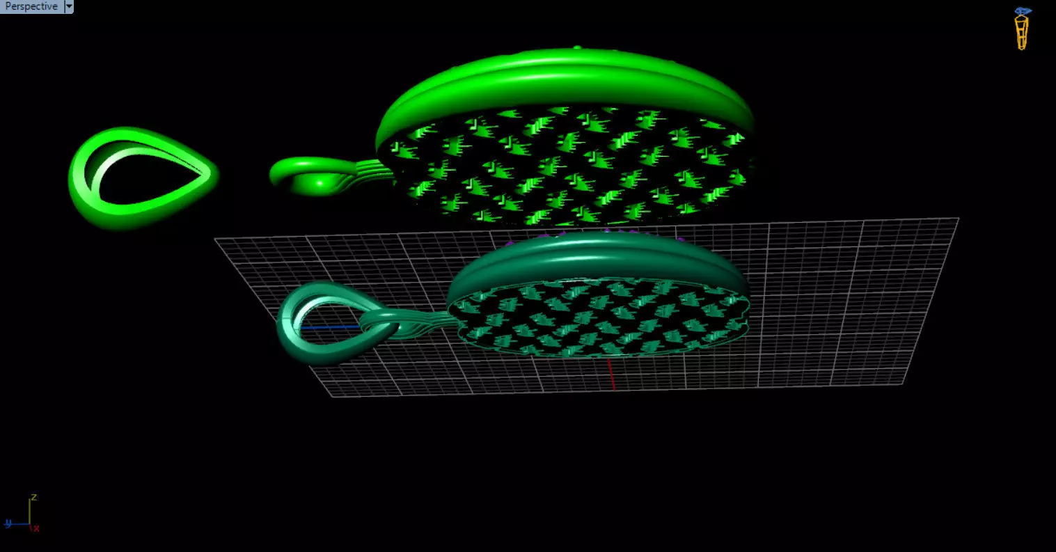 Paved Pumpkin Pendant for Halloween 3D print model_90