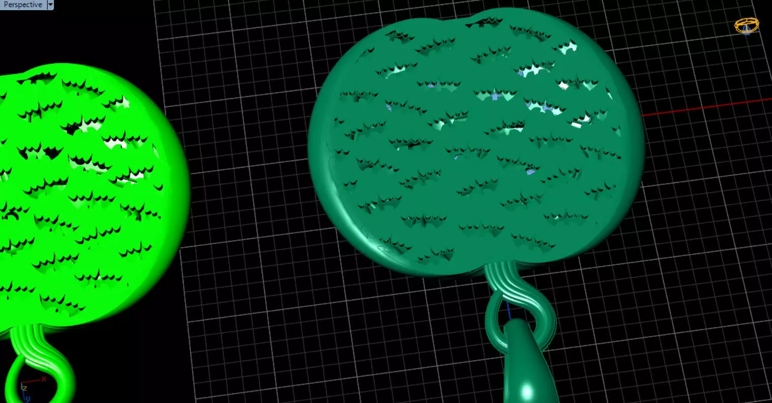 Paved Pumpkin Pendant for Halloween 3D print model_34