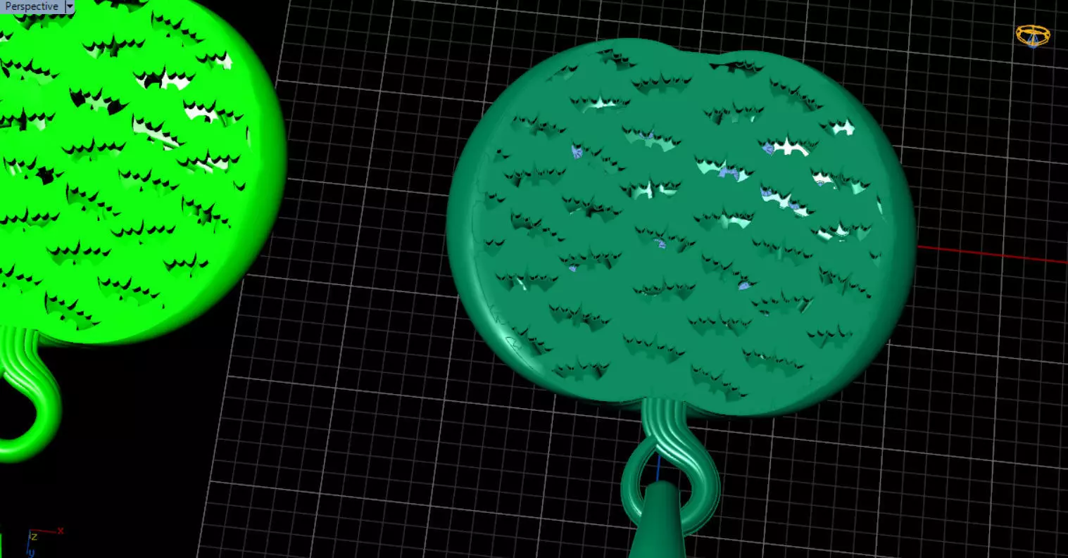 Paved Pumpkin Pendant for Halloween 3D print model_69