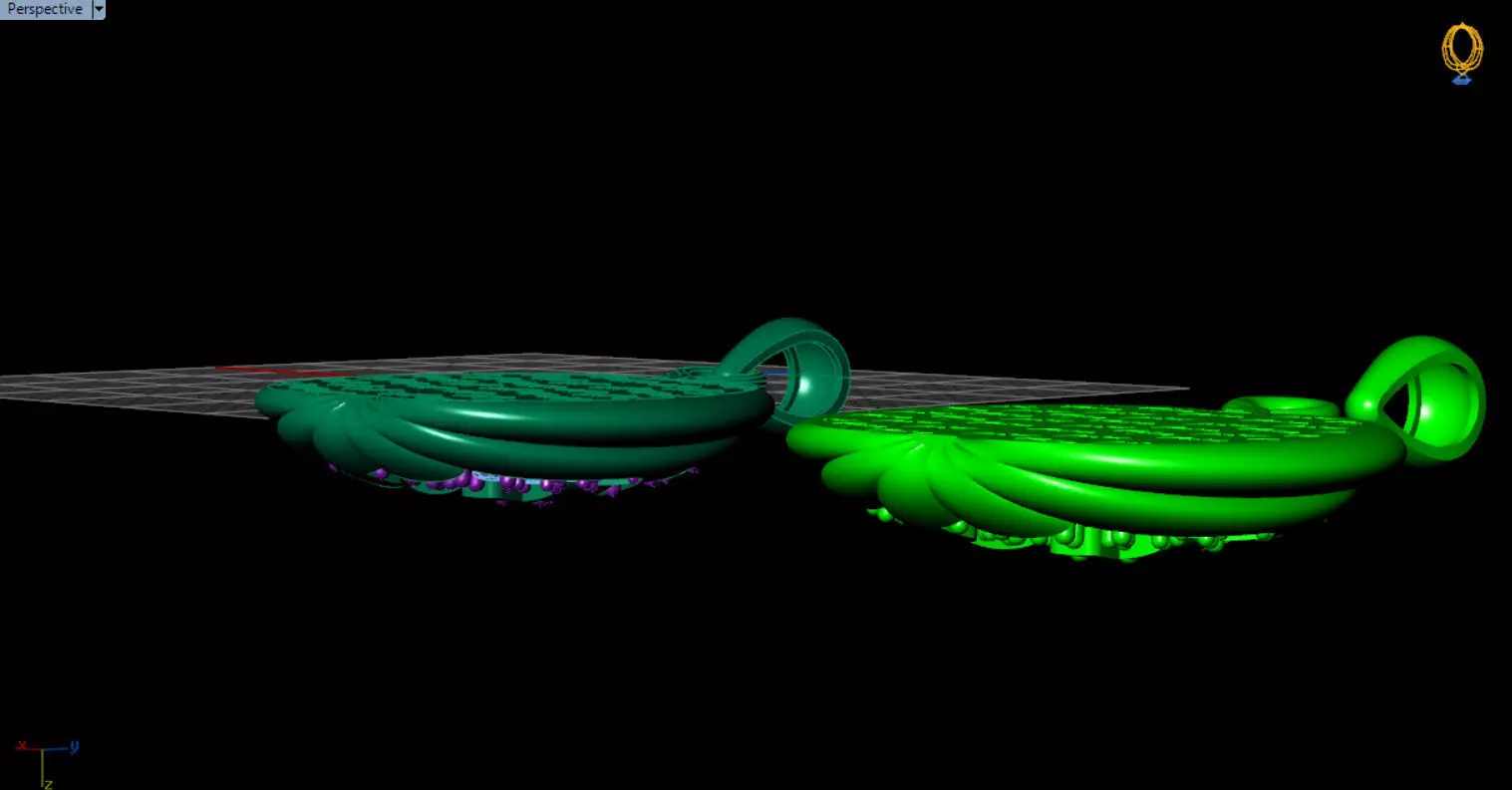 Paved Pumpkin Pendant for Halloween 3D print model_94