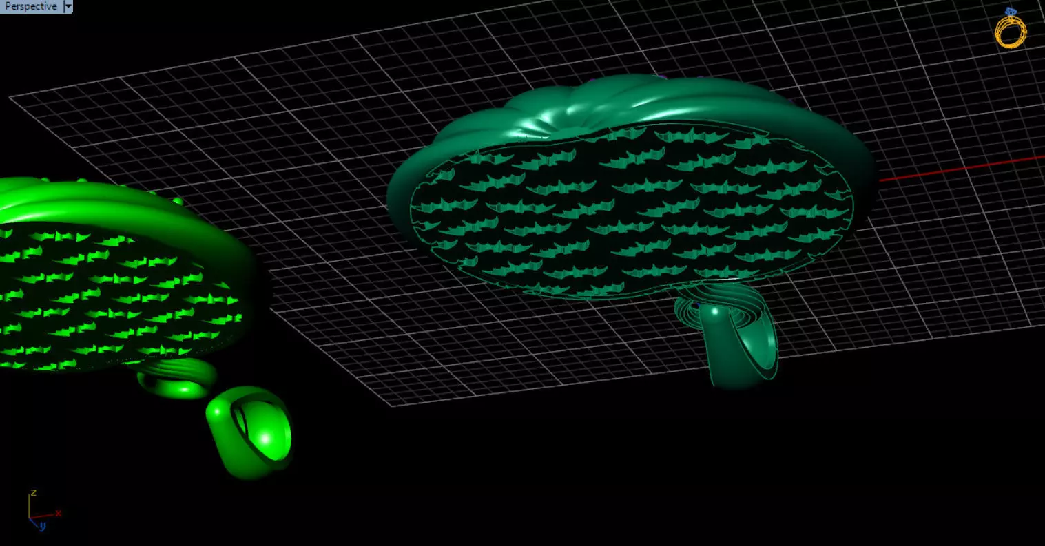 Paved Pumpkin Pendant for Halloween 3D print model_29