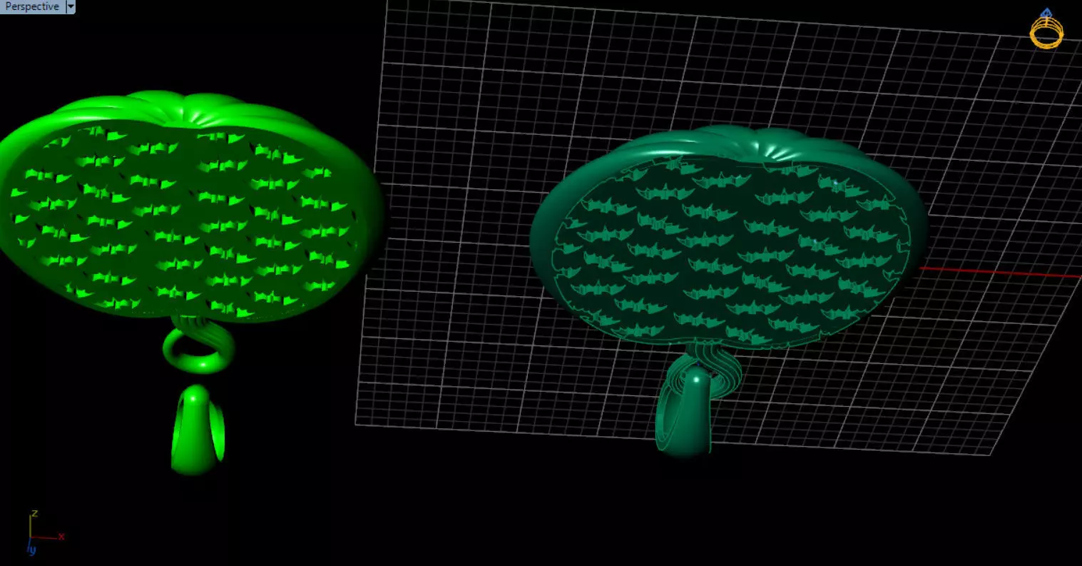 Paved Pumpkin Pendant for Halloween 3D print model_73