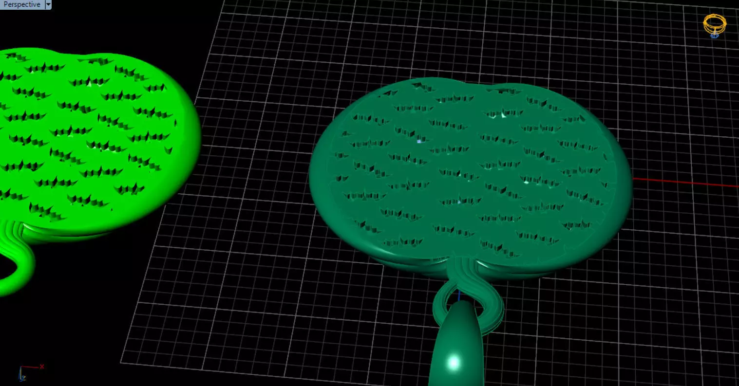 Paved Pumpkin Pendant for Halloween 3D print model_65