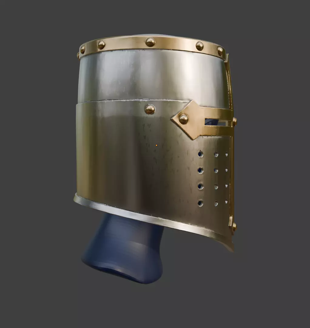 CRUSADER HELM 3D print model_1