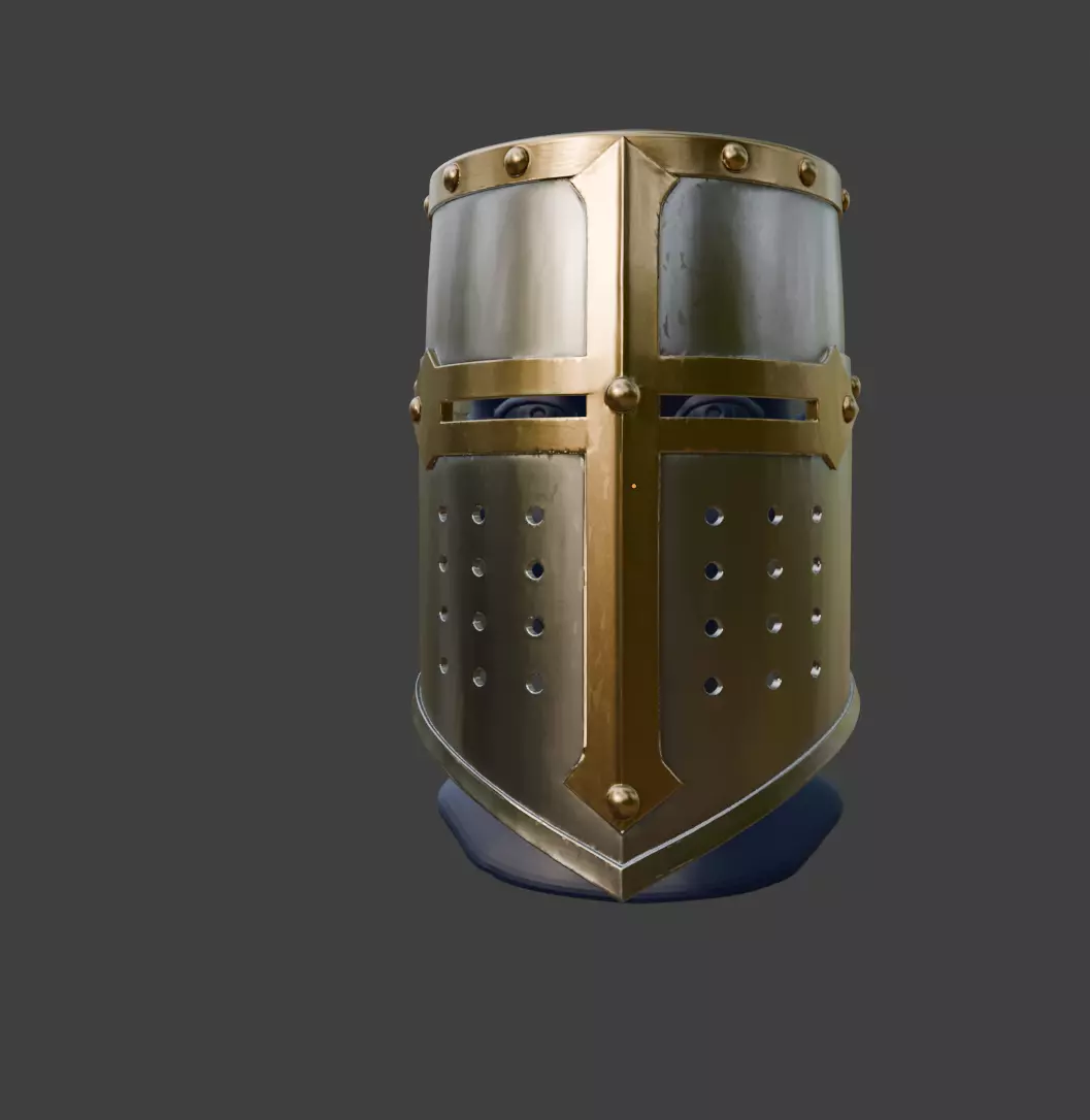 CRUSADER HELM 3D print model_2