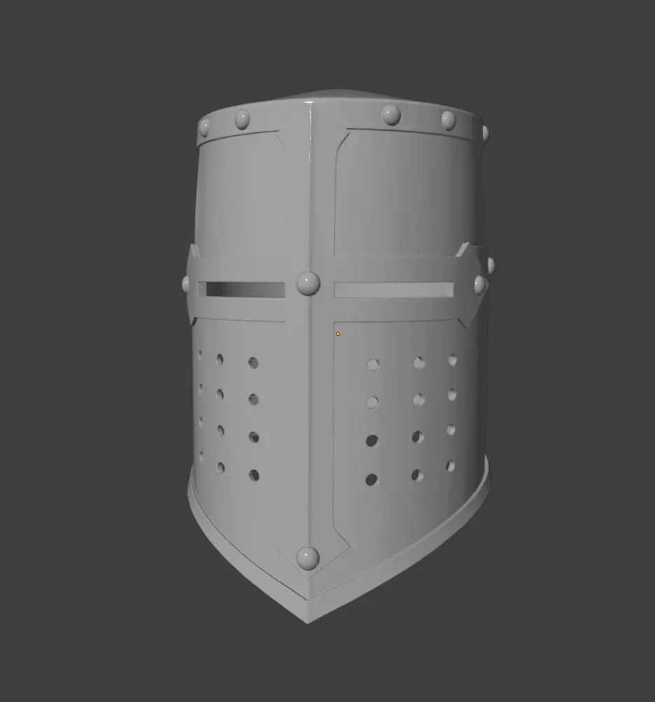 CRUSADER HELM 3D print model_4