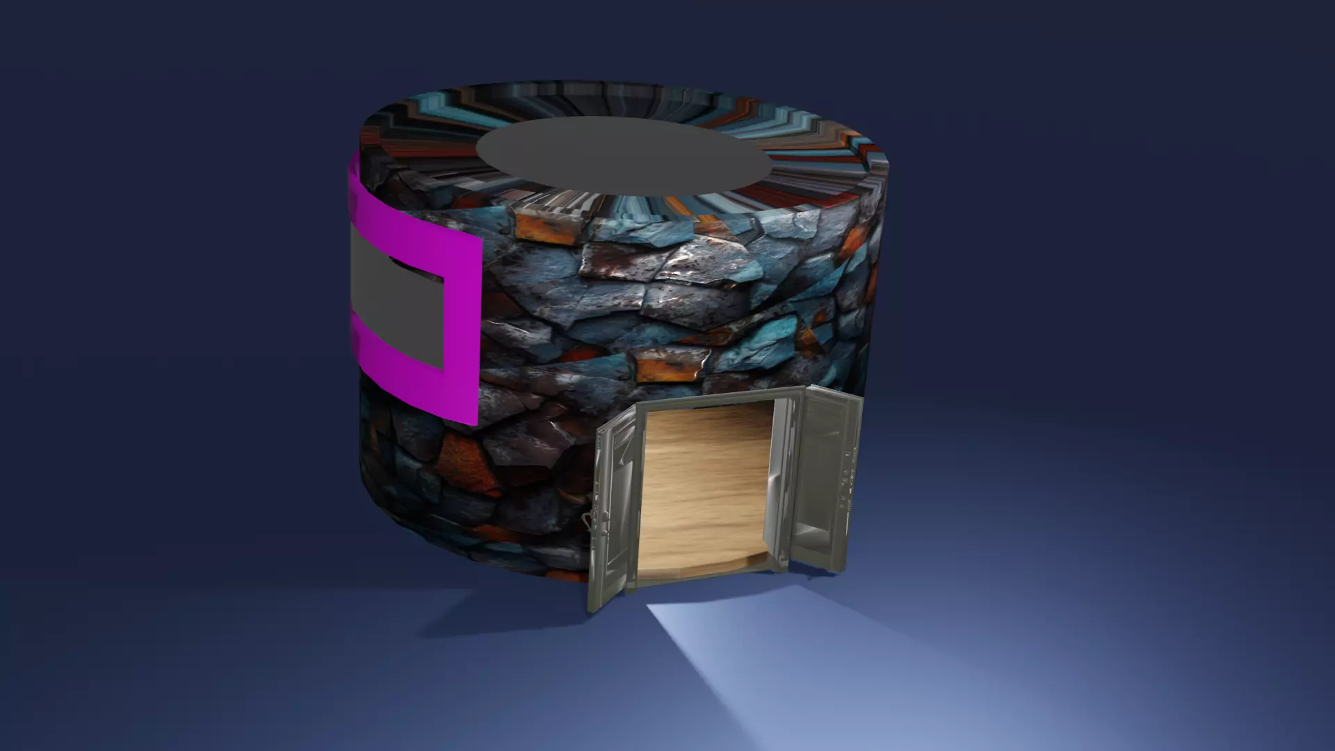 Crystal Stone Villa 3D model_3