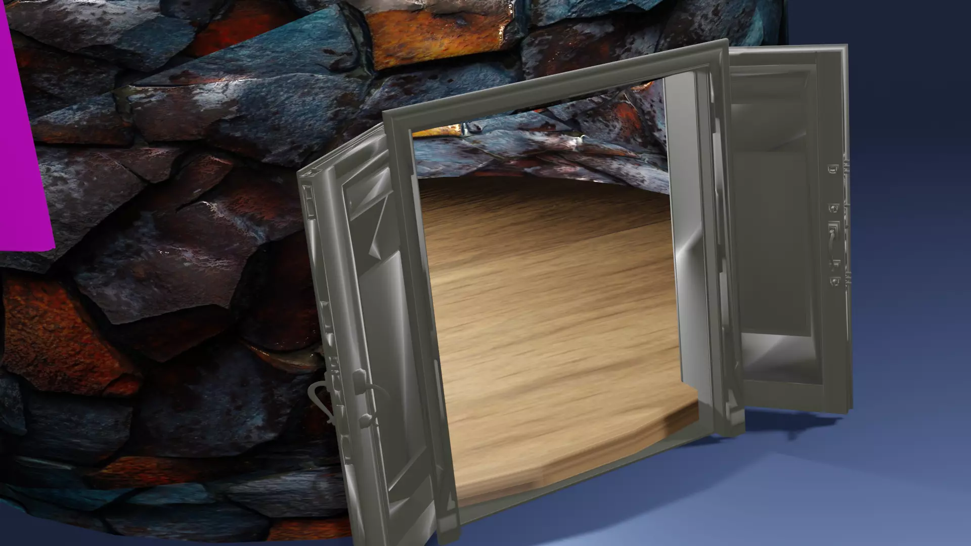 Crystal Stone Villa 3D model_6