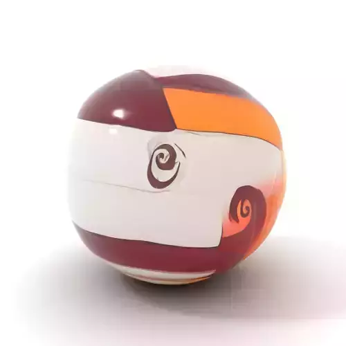 Spiral Volleyball model pack Low-poly 3D model