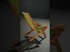 Green Striped Beach Chair model pack Low-poly 3D model_2