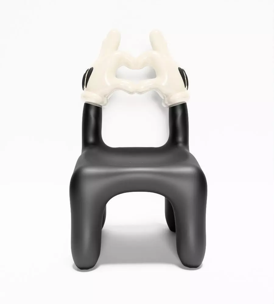 Cartoon Mickey Glove Chair Heart Hands Props Second Life toy 3D print model_22