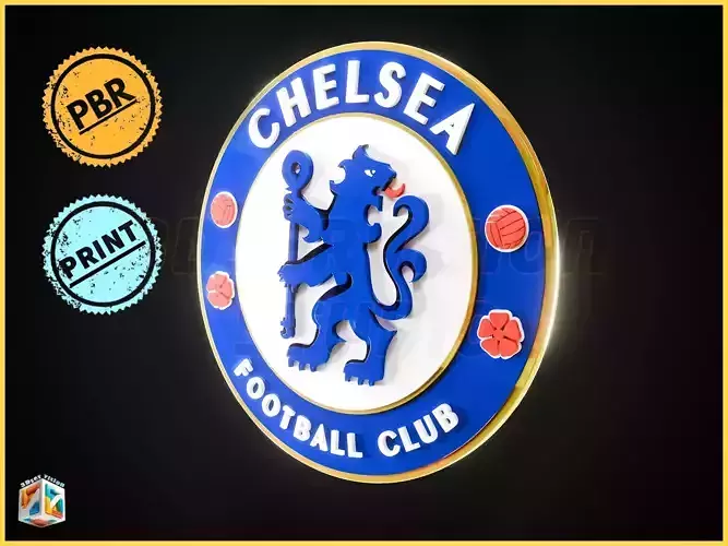 Chelsea Football Club Logo Emblem- Cinematic - 3D print