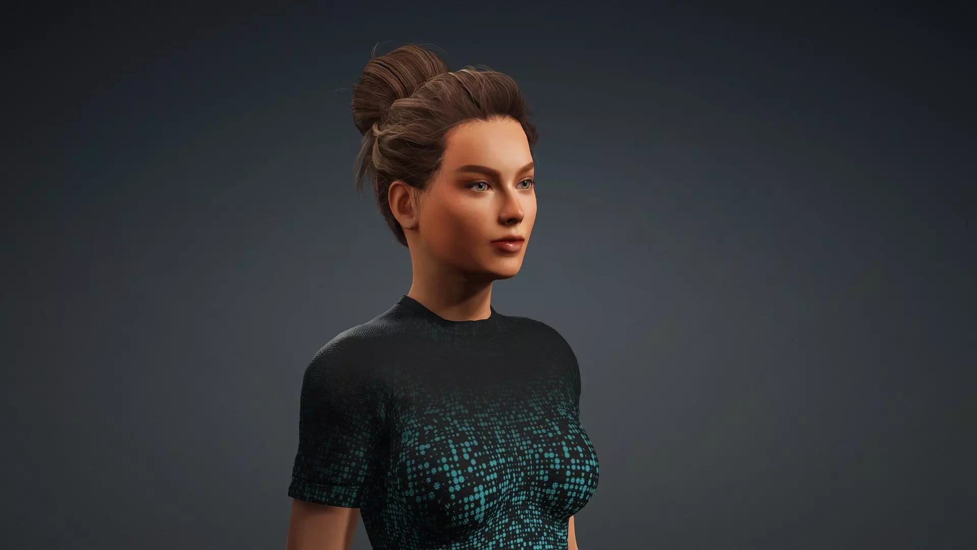 Realistic Woman 3D Model 3D model_8