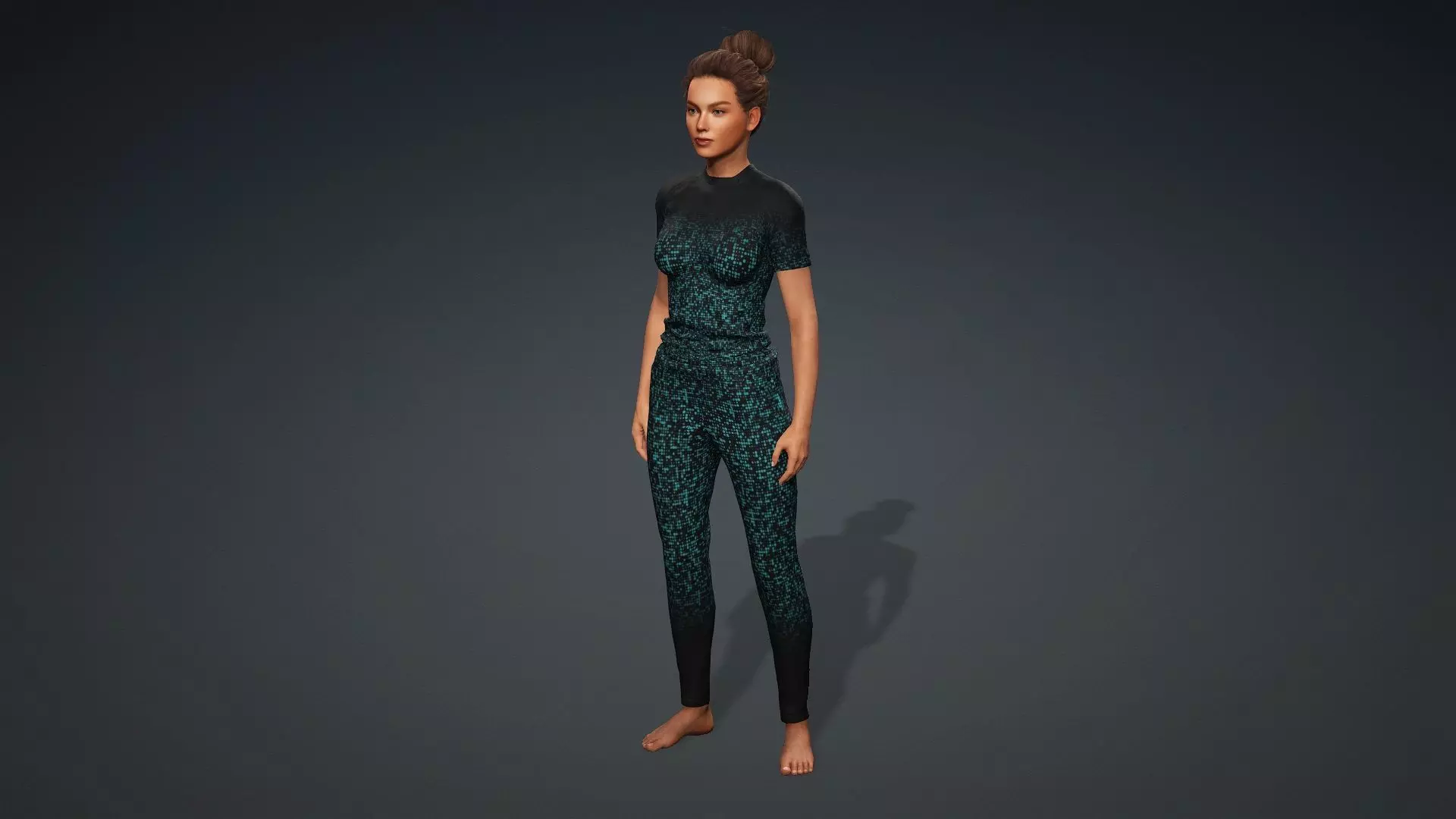 Realistic Woman 3D Model 3D model_11