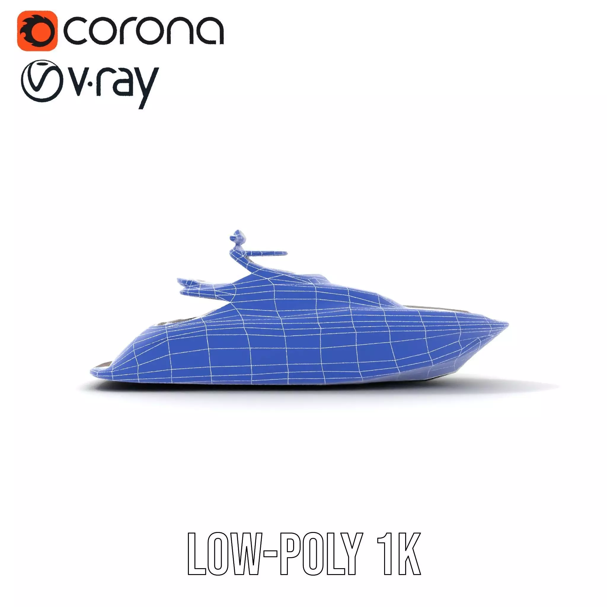 Sleek Yacht model pack Low-poly 3D model_31